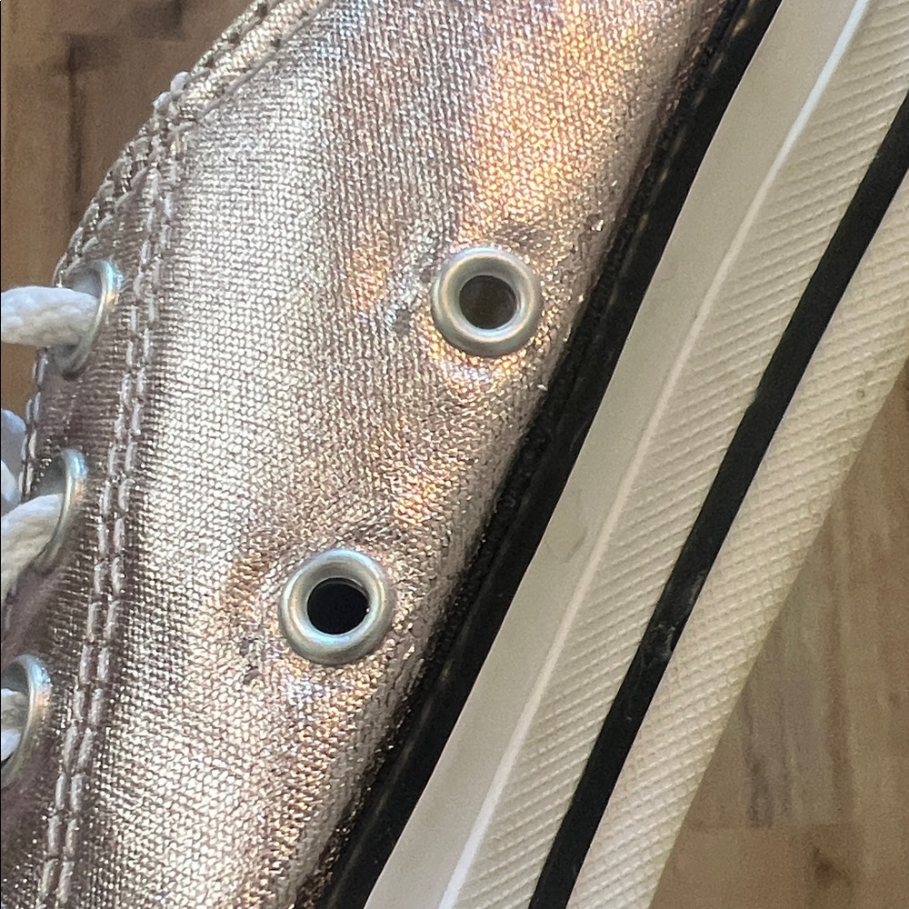 Converse Metallic Pink Sneakers - Picture 14 of 15